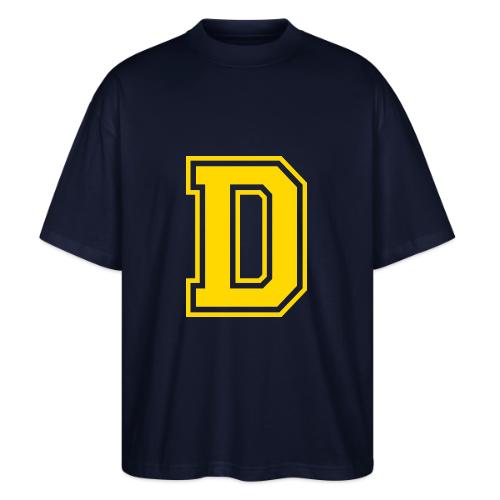 Letter D – Capital Athletic Alphabet Monogram - Stanley/Stella Blaster Oversized T-Shirt 