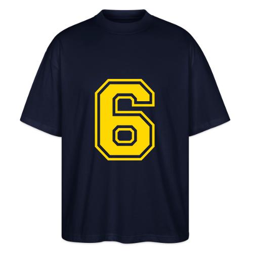 Number 6 in a classic athletic collegiate font - Stanley/Stella Blaster Oversized T-Shirt 