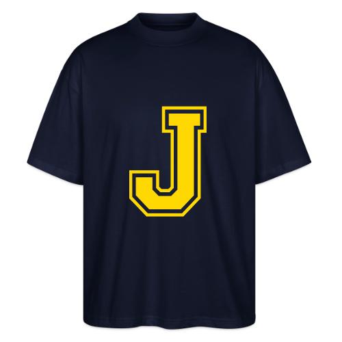 Letter J – Capital Athletic Alphabet Monogram - Stanley/Stella Blaster Oversized T-Shirt 