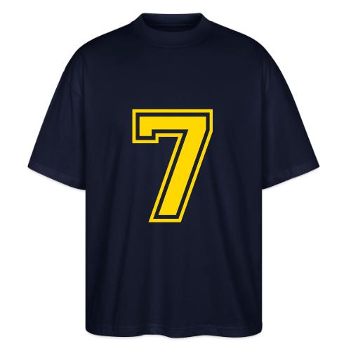 Number 7 in a classic athletic collegiate font - Stanley/Stella Blaster Oversized T-Shirt 