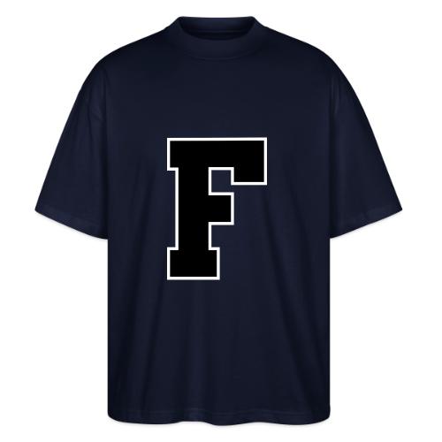 Varsity Letter F Athletic Monogram - Stanley/Stella Blaster Oversized T-Shirt 