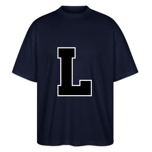 Varsity Letter L Athletic Monogram - Stanley/Stella Blaster Oversized T-Shirt 