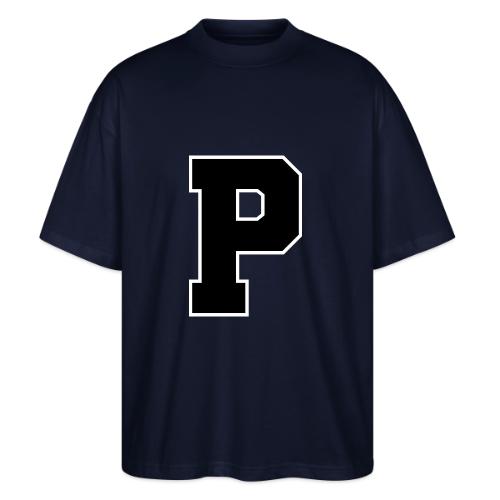 Varsity Letter P Athletic Alphabet Design - Stanley/Stella Blaster Oversized T-Shirt 