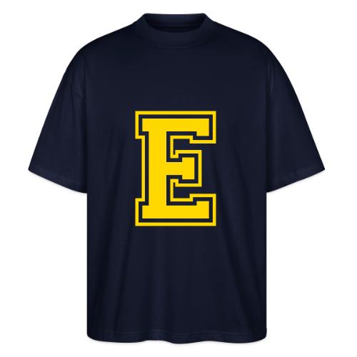 Letter E – Capital Athletic Alphabet Monogram - Stanley/Stella Blaster Oversized T-Shirt 