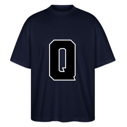 Varsity Letter Q Collegiate Font Graphic - Stanley/Stella Blaster Oversized T-Shirt 