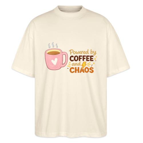 Powered by Coffee and Chaos - Stanley/Stella Blaster Oversized T-Shirt 