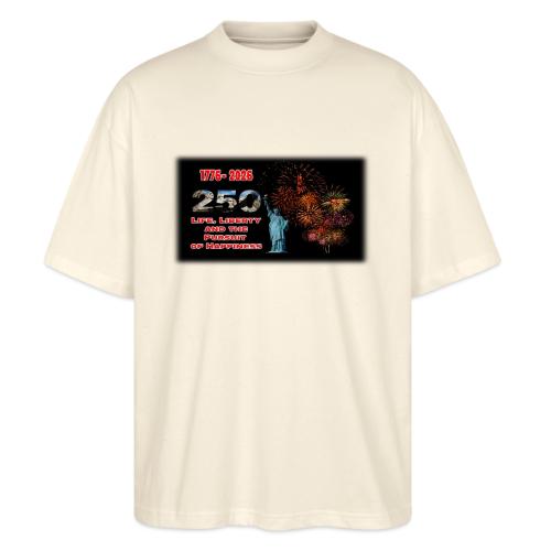 1776 - 2026 - 250 Years USA | Fireworks - Stanley/Stella Blaster Oversized T-Shirt 