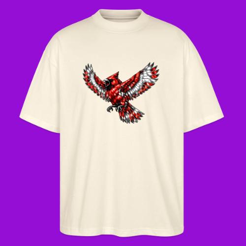 Cardinal in Flight - Stanley/Stella Blaster Oversized T-Shirt 