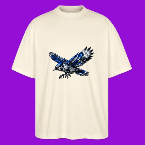 Silver Blue Jay Dive - Stanley/Stella Blaster Oversized T-Shirt 