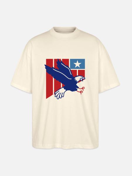 American 4th of July - Stanley/Stella Blaster Oversized T-Shirt - natural raw