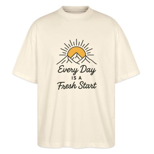 Inspirational Mountain Sunrise Motif - Stanley/Stella Blaster Oversized T-Shirt 