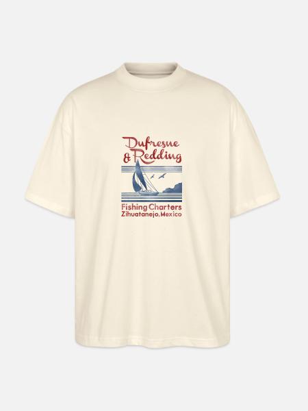 Dufresne and Redding Fishing Charters - Stanley/Stella Blaster Oversized T-Shirt  - natural raw