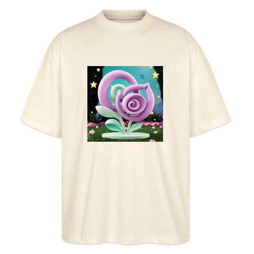Lila Bloom | Double Floral Eco-Inspired Art - Stanley/Stella Blaster Oversized T-Shirt 