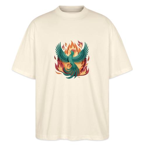 Phoenix Rising Mythical Fire Bird Fantasy Design - Stanley/Stella Blaster Oversized T-Shirt 
