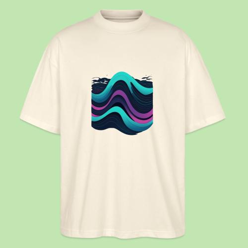 Abstract Wavy Ocean Pattern - Stanley/Stella Blaster Oversized T-Shirt 