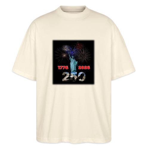 1776 - 2026 - 250 Years USA | Fireworks - Stanley/Stella Blaster Oversized T-Shirt 