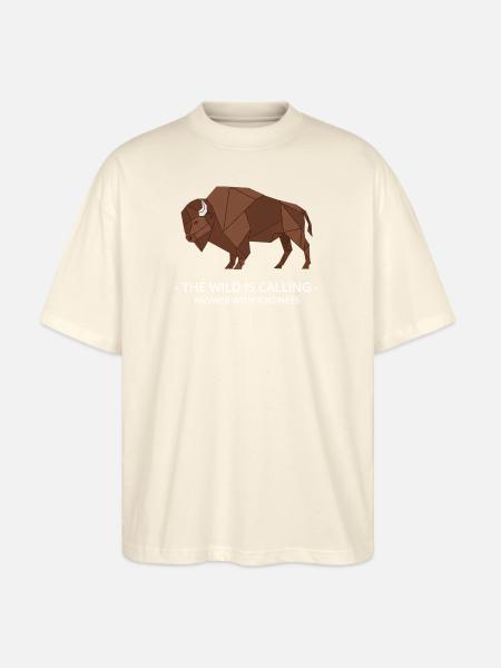 The wild is calling - Stanley/Stella Blaster Oversized T-Shirt - natural raw