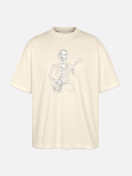Andrew Johnson Guitarist Portrait  - Stanley/Stella Blaster Oversized T-Shirt  - natural raw