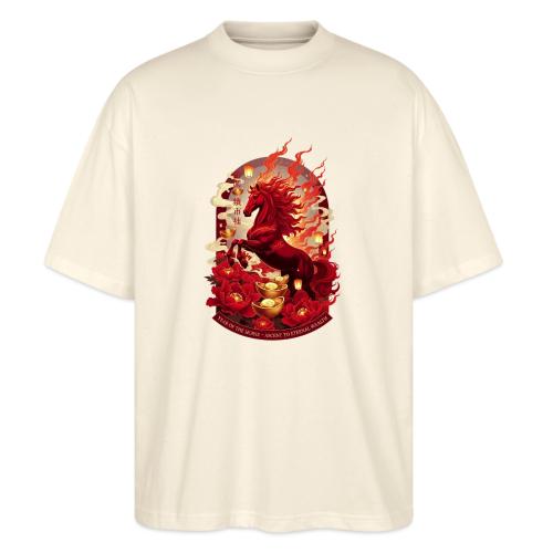 Year of the Horse Ascent T Shirt, Lunar New Year - Stanley/Stella Blaster Oversized T-Shirt 