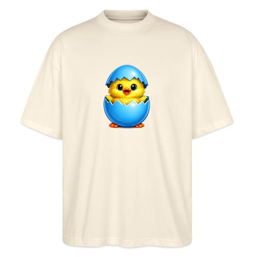 Easter Chick Blue - Stanley/Stella Blaster Oversized T-Shirt 