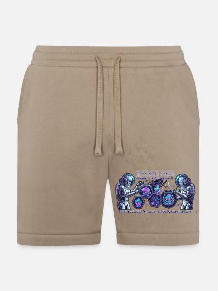 Space Age Botanist Galaxy Grow - Bella + Canvas Unisex Short - tan