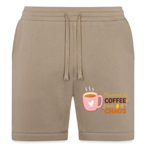 Powered by Coffee and Chaos - Bella + Canvas Unisex Short
