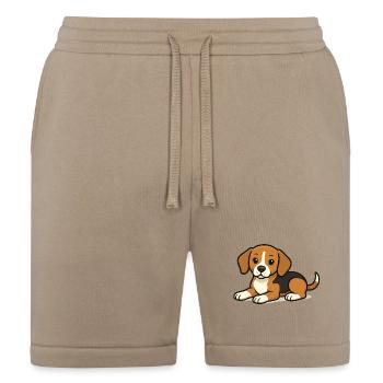 Cute beagle puppy. - Bella + Canvas Unisex Short - tan - Front
