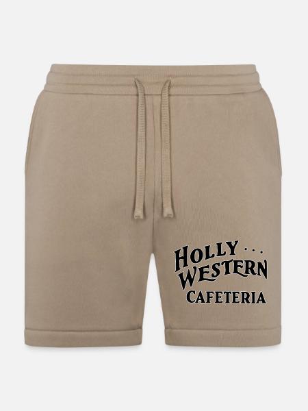 Holly Western Cafeteria Signage - Bella + Canvas Unisex Short - tan