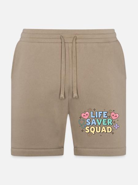 Life Saver Squad - Bella + Canvas Unisex Short - tan