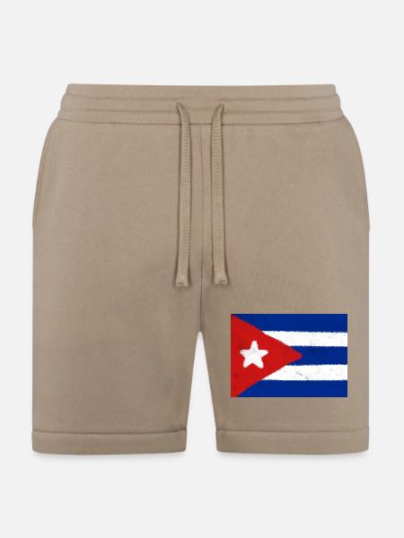Cuban flag  - Bella + Canvas Unisex Short - tan
