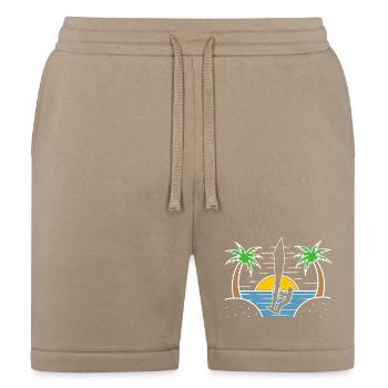 Beach Water Sports Windsurfing - Bella + Canvas Unisex Short - tan - Front