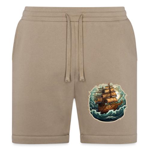 The journey of the Vikings on a stormy ocean - Bella + Canvas Unisex Short