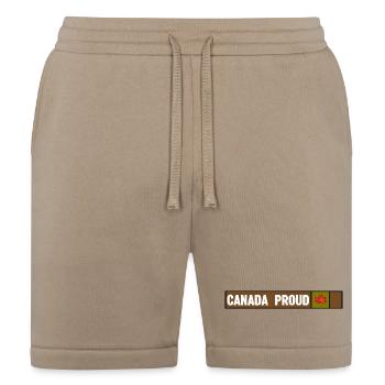 Canada Proud Camo - Bella + Canvas Unisex Short - tan - Front