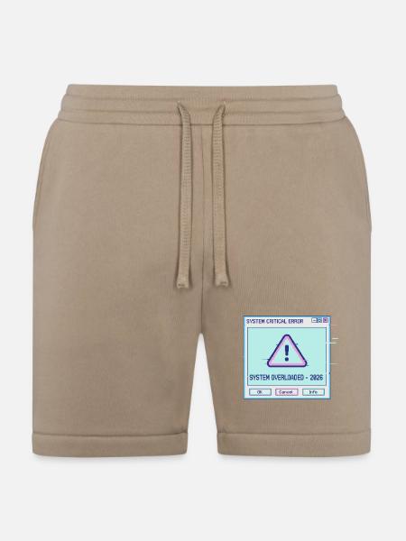 Glitchy System Overload 2026 - Bella + Canvas Unisex Short - tan