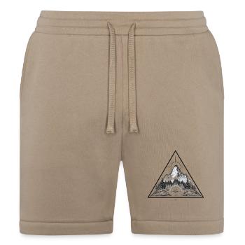 Mountain Horizon with Sun and Forest - Bella + Canvas Unisex Short - tan - Front