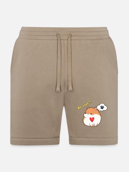 Be Cool Hamster Heart Tee - Bella + Canvas Unisex Short - tan