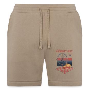 Retro 4th of July County Fair - Bella + Canvas Unisex Short - tan - Front