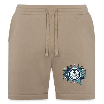 Circuit Starburst Emblem - Bella + Canvas Unisex Short - tan - Front