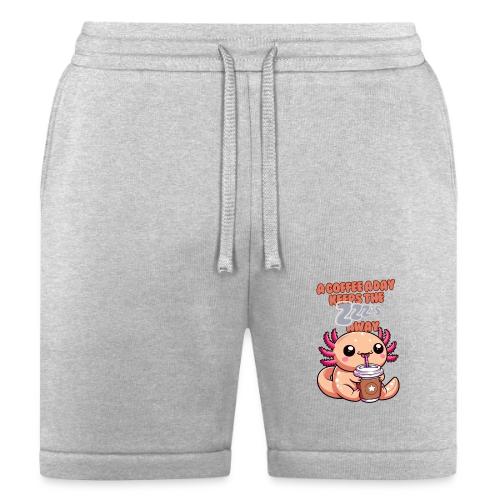 Coffee Drinking Cute Baby Axolotl - Bella + Canvas Unisex Short