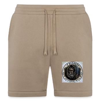 Forest Hermit Indie Badge - Bella + Canvas Unisex Short - tan - Front