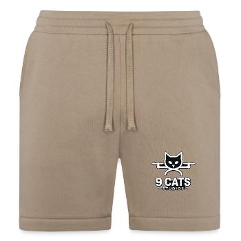 9 Cats Studios - Bella + Canvas Unisex Short - tan - Front