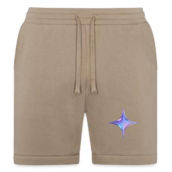 Pastel Neon Starburst - Bella + Canvas Unisex Short - tan - Front