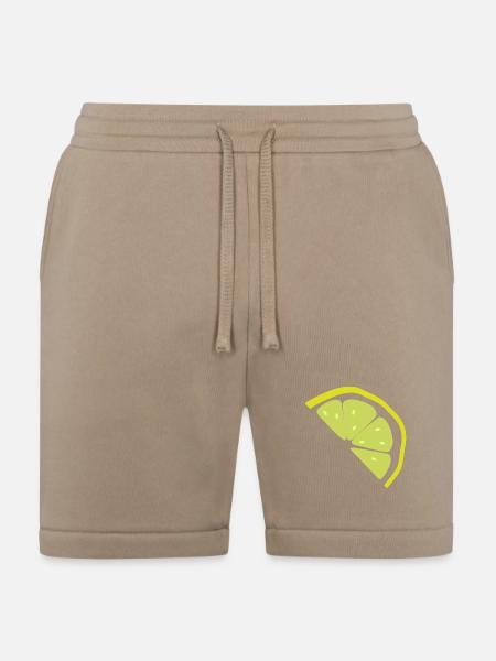 Lemon Slice Neon Pop - Bella + Canvas Unisex Short - tan