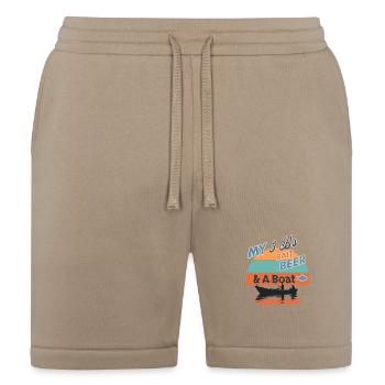 Fishing 3 B's - Bella + Canvas Unisex Short - tan - Front