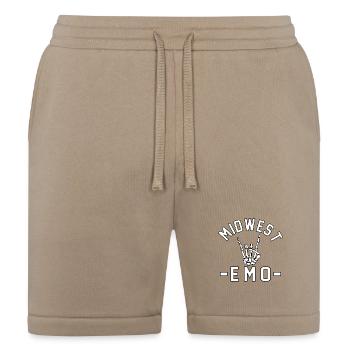 Midwest Emo - Bella + Canvas Unisex Short - tan - Front