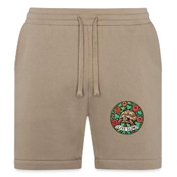 Live Slow Turtle - Bella + Canvas Unisex Short - tan - Front