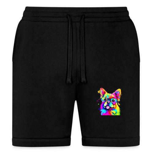 Vibrant Pup: Abstract Dog Art - Bella + Canvas Unisex Short