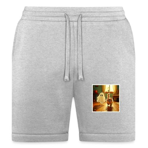 Funny Kitten Spooky Friend - Bella + Canvas Unisex Short