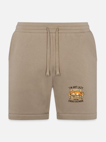 Lazy_Cat - Bella + Canvas Unisex Short - tan