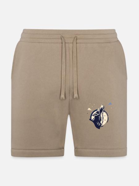 Howling Wolf - Bella + Canvas Unisex Short - tan